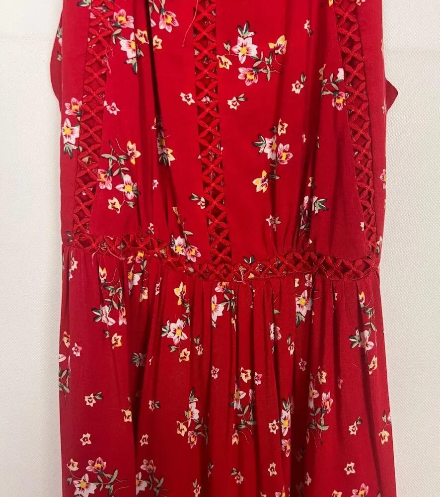 Sunday Mi Amor Anthropologie Floral Dress Womens Small Party Beachy Cottagecore - Image 5