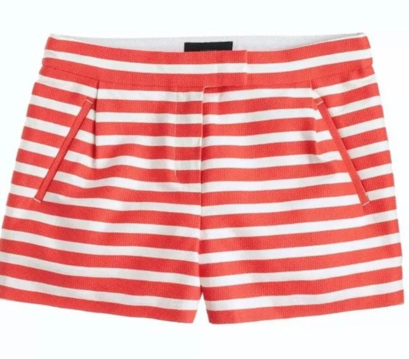 J. Crew Orange and White Striped Shorts - Image 8