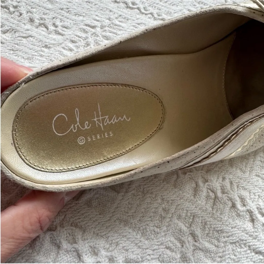 Cole Haan Nike Air Beige and Cream Women's Mules Slide Sneakers - Image 9