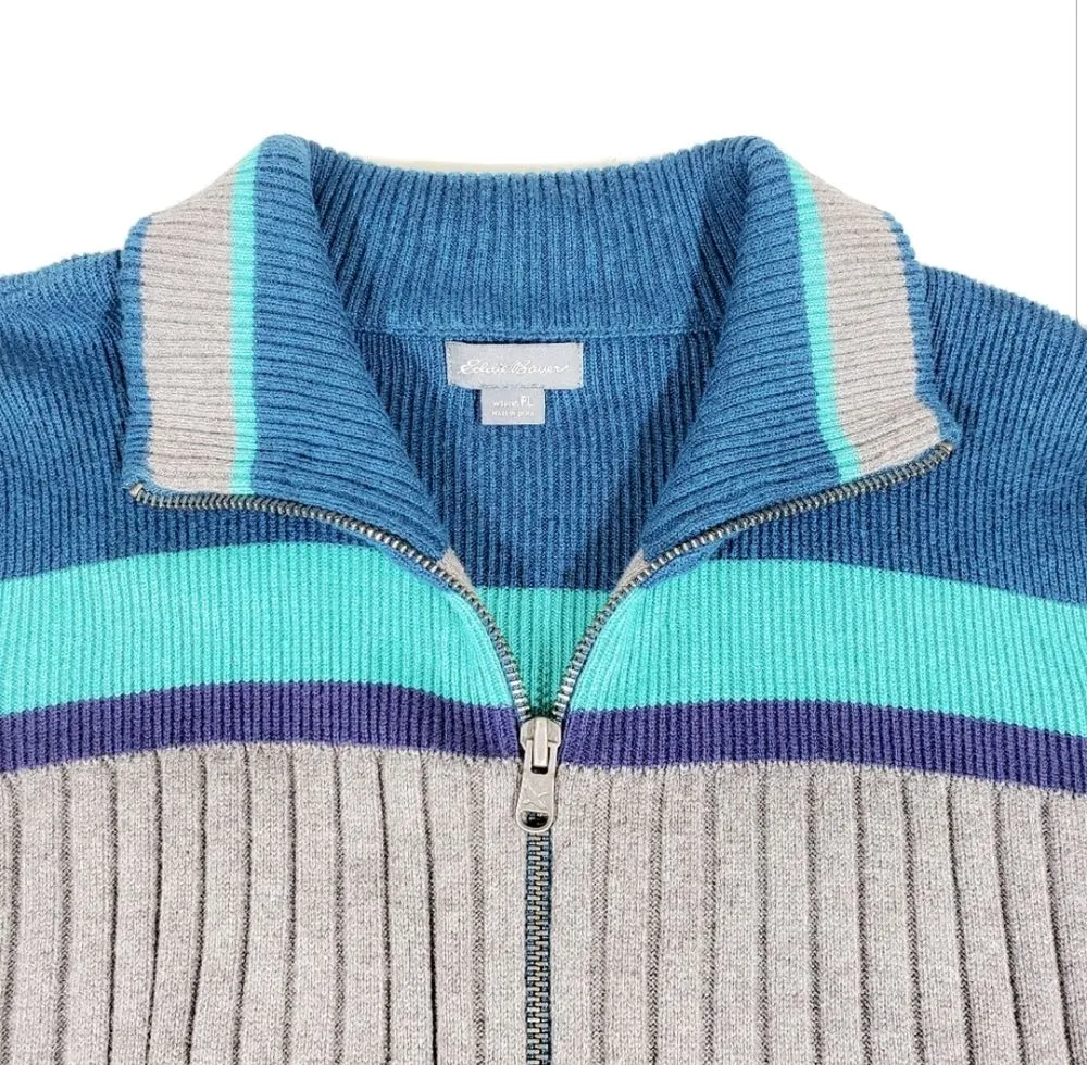 Full Zip Sweater Jacket Turtleneck SzL - Image 5