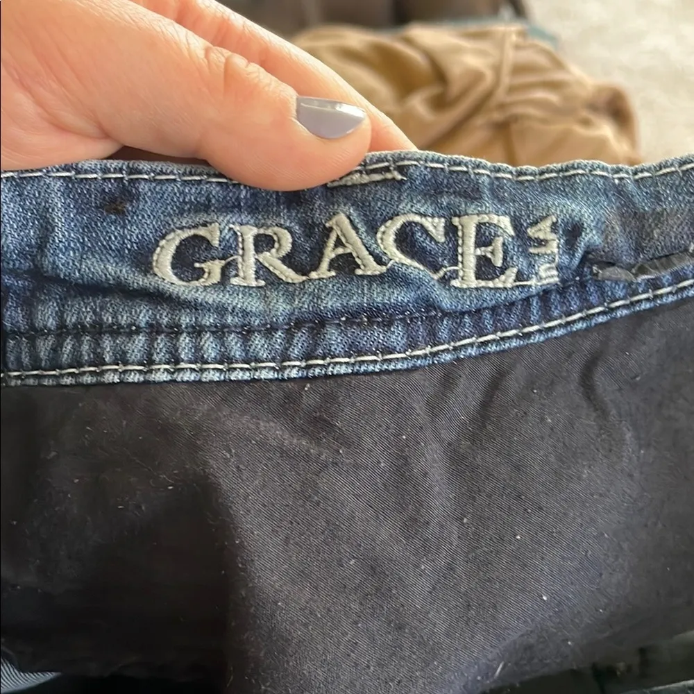 Grace in LA Blue Boot Cut Jeans with Classic Design western cute jeans - Image 11