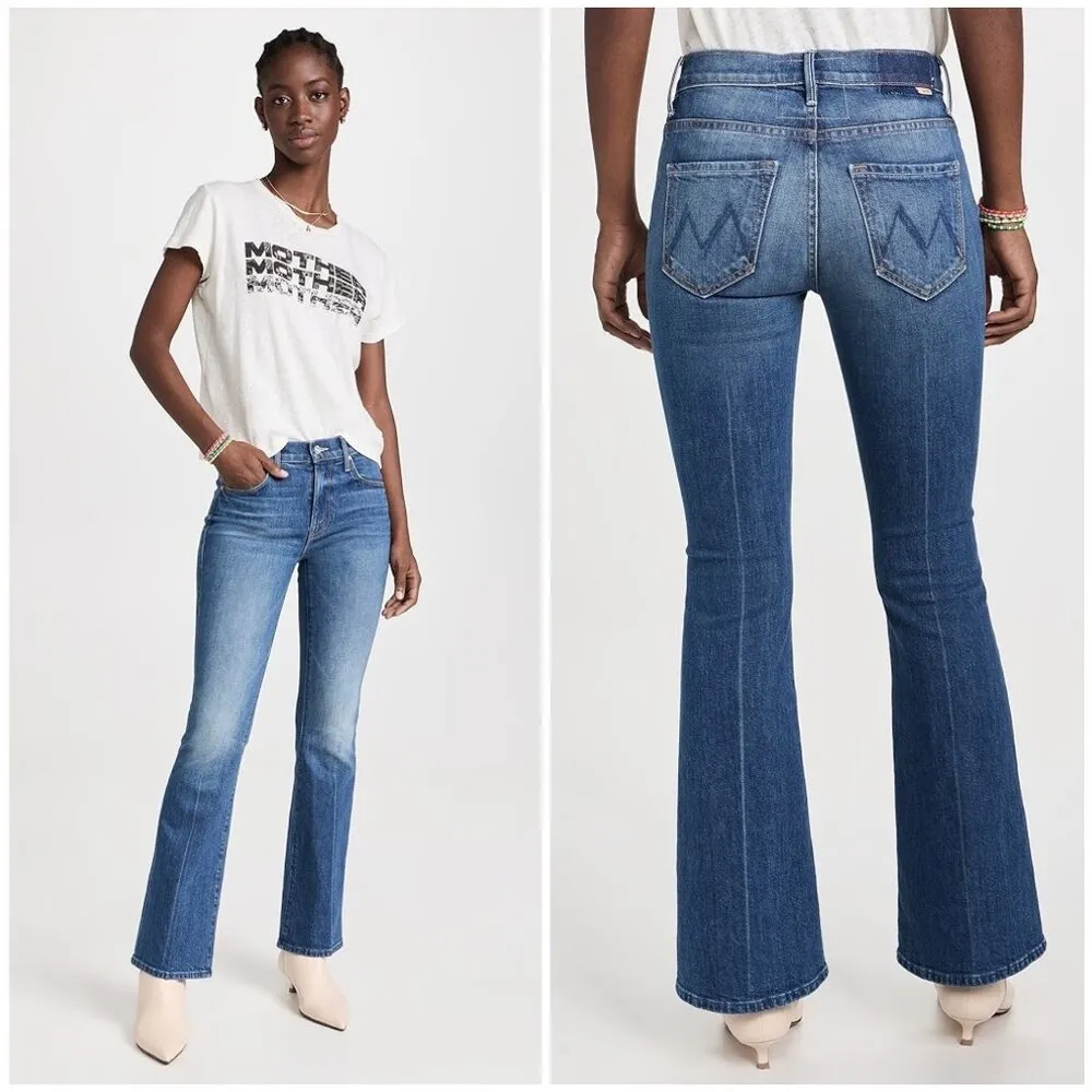 💕MOTHER SUPERIOR💕 The Weekender Flare Jeans ~ It's A Small World 33 NWOT - Image 10