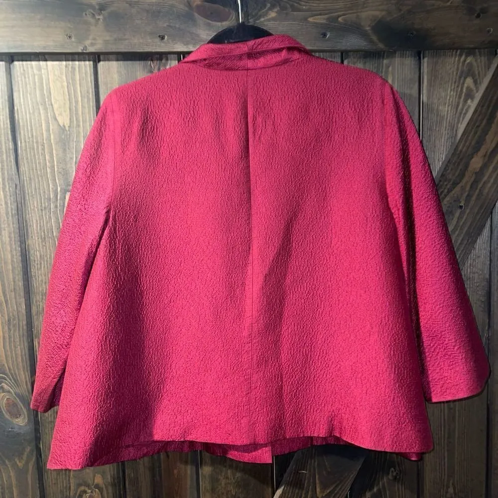 Eileen Fisher Button Down Tunic Shirt Sz M - Image 2