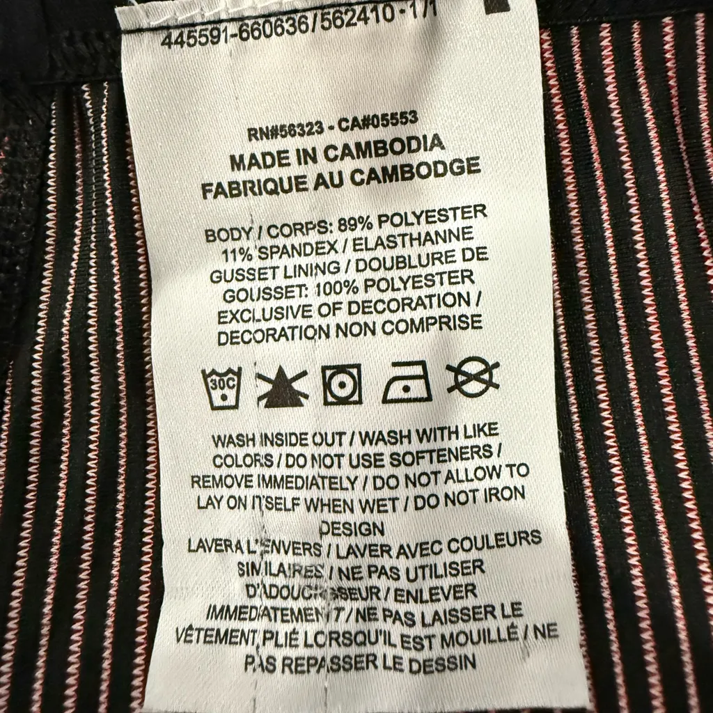 Nike Red and Black Striped Shorts - Image 5