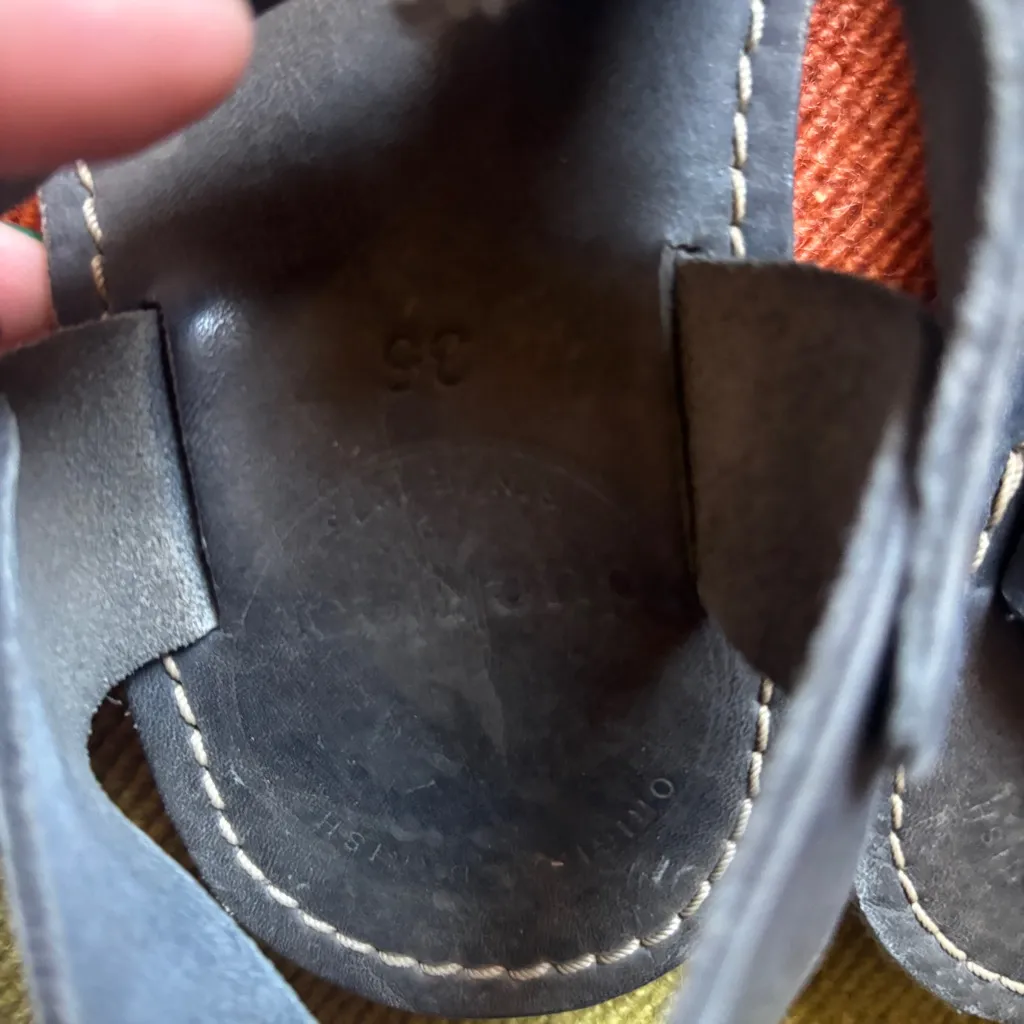 Black Duckfeet Ringkobing Leather Sandals | Size 35 - Image 4