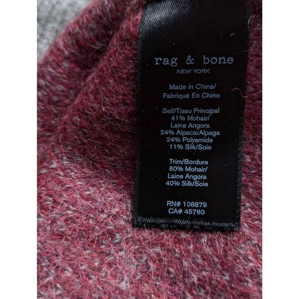 Rag & Bone Mohair blend leopard print sweater XXS - Image 6