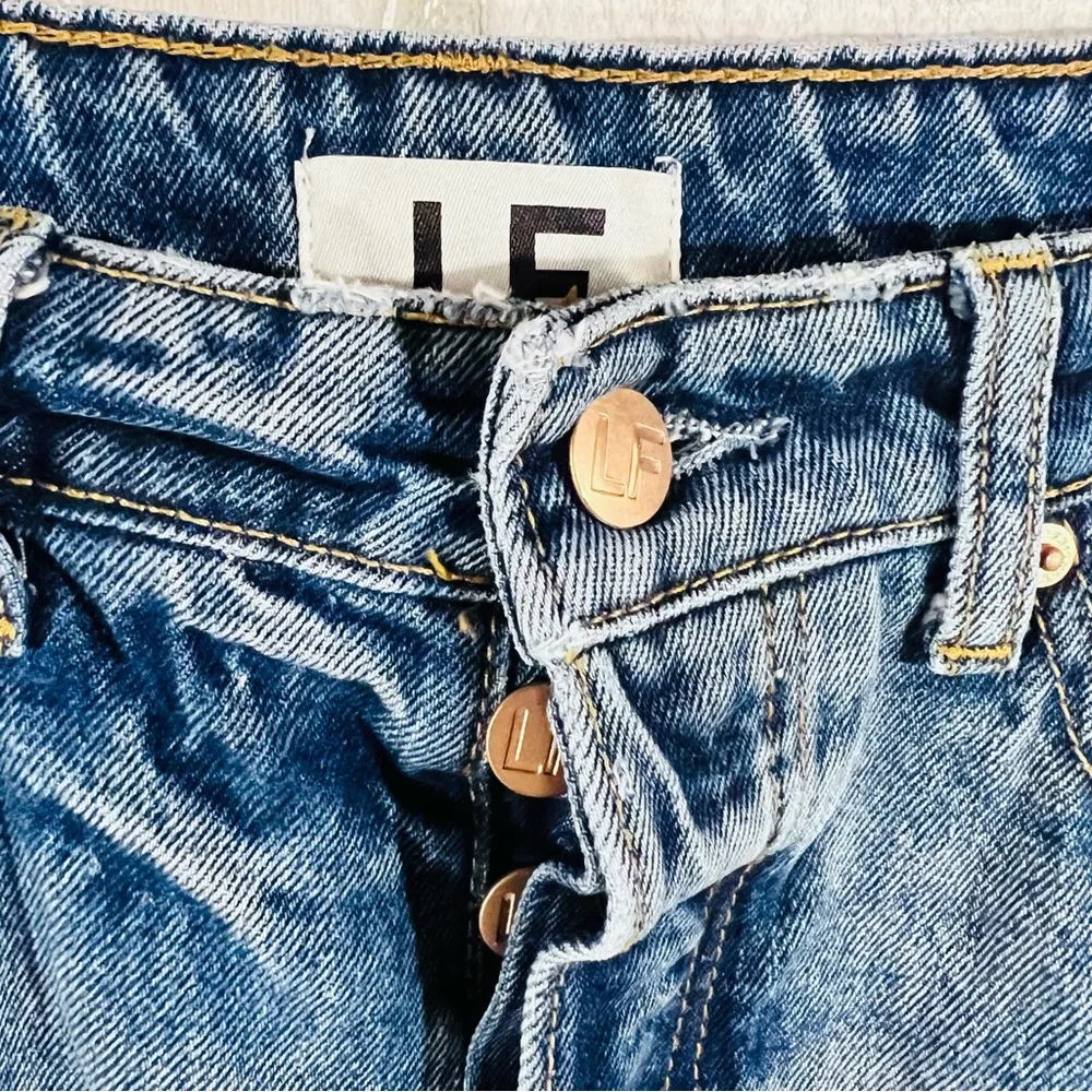 Lovers + Friends Ryan High Rise Straight Leg Jeans in Palm Canyon Wash Size 28 - Image 8