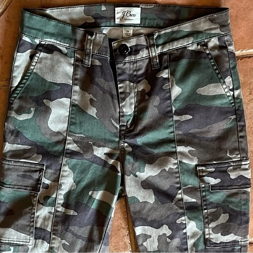 J. Crew camo cargo midnrise skinny army military skinny Pants 26 Gorpcore grunge - Image 9