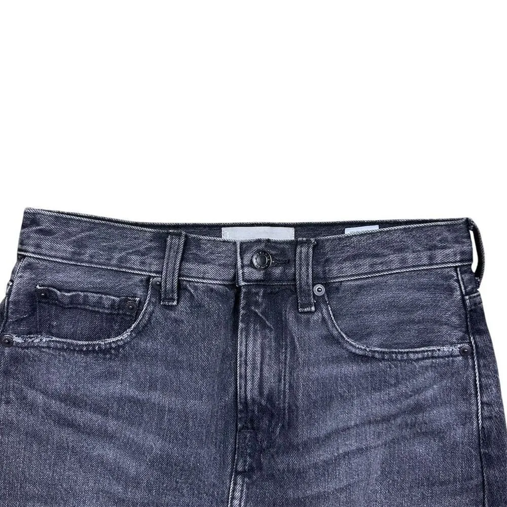 Everlane Women's A-Line Denim Skirt Black Wash Size 26 Casual Short - Image 5