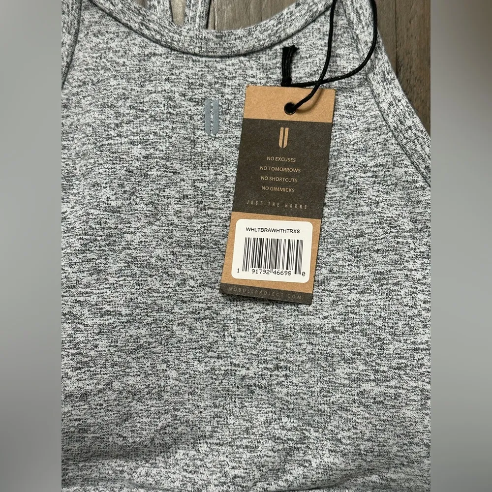 NWT NOBULL Women’s Halter Bra - XS - White Heather - Image 6