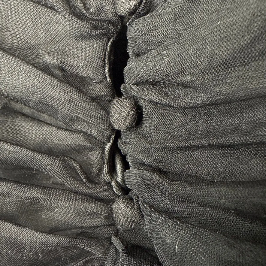 Anthropologie Sunday in‎ Brooklyn Small Ruched Body Swing Mini Dress Puff Sleeve - Image 4