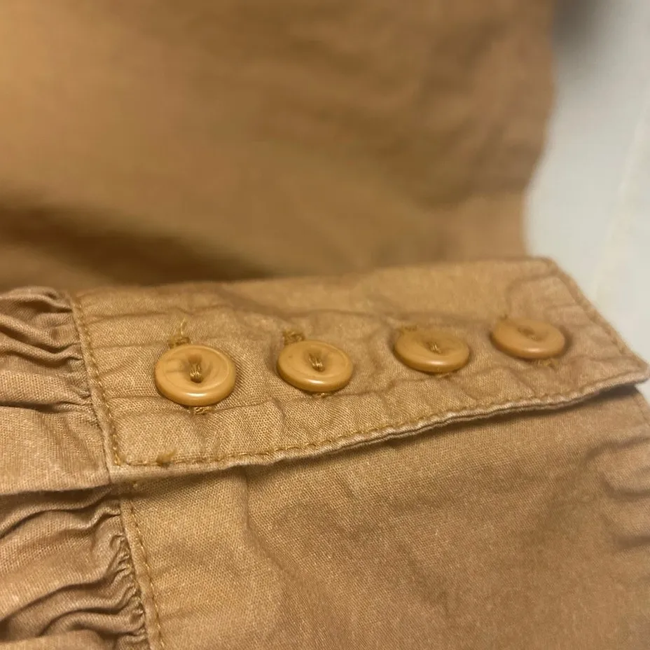 Anthropologie Porridge Dorothea dip-dyed ombre blouse tan size S - Image 3