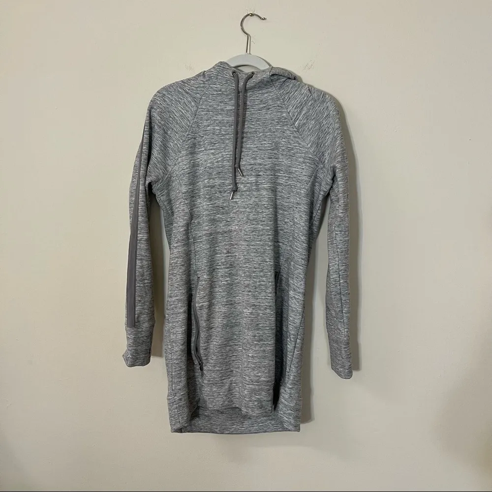 Athleta Victory Hoodie Long Sleeve Dress Kangaroo Pocket Small - Image 4