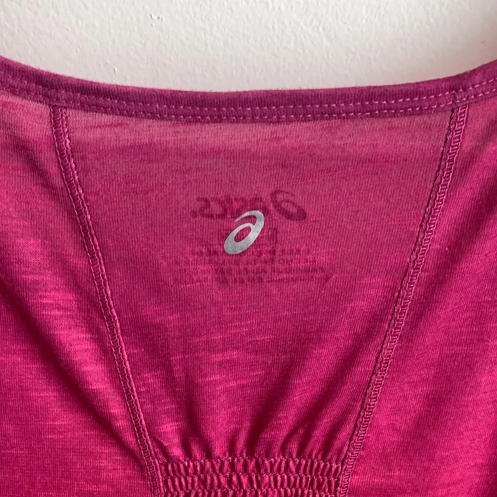 Asics Pink & Purple Ombre Short Sleeve Shirt - Image 7