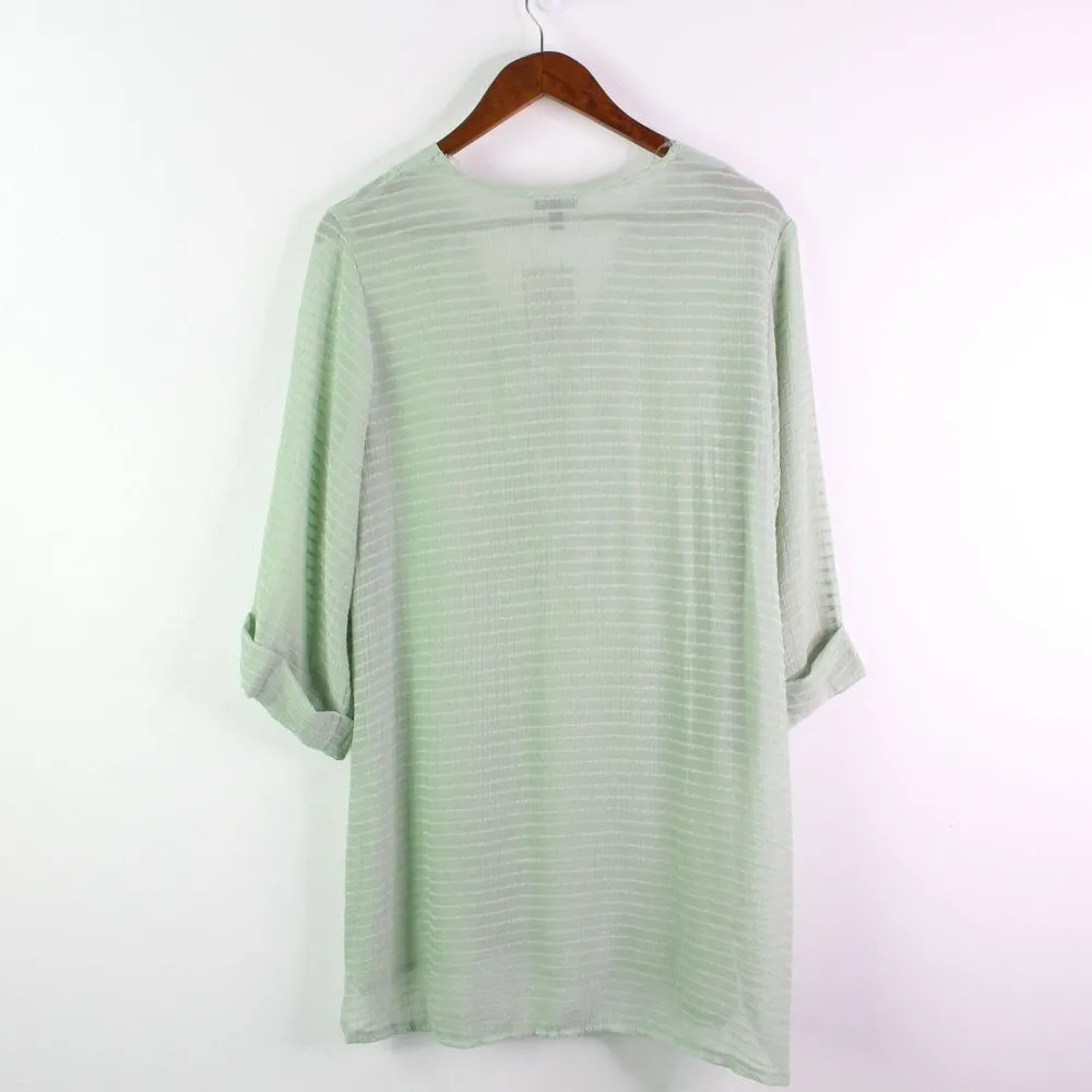 J.‎ Valdi Lace up Cover up Mini Dress in Sage M Green Size M - Image 8