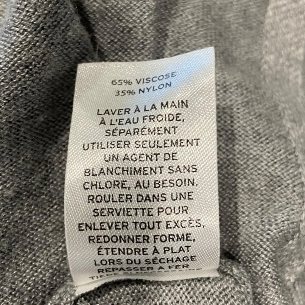 Nordstrom Lingerie Wrap Sweater Gray Size M - Image 5