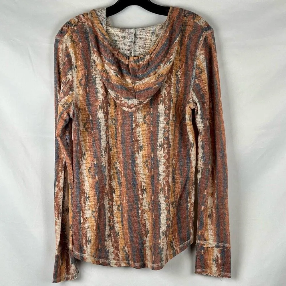 Panhandle Western Aztec Hooded Top Medium - Image 2