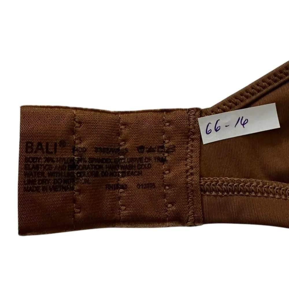 Bali Brown Underwired No Pads T-shirt Bra Women Size 34DD | 66-16 - Image 3