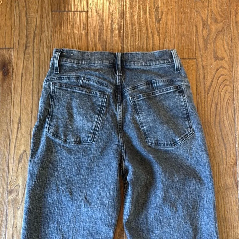 Madewell the perfect vintage straight leg seam front greywash jeans 28 - Image 13