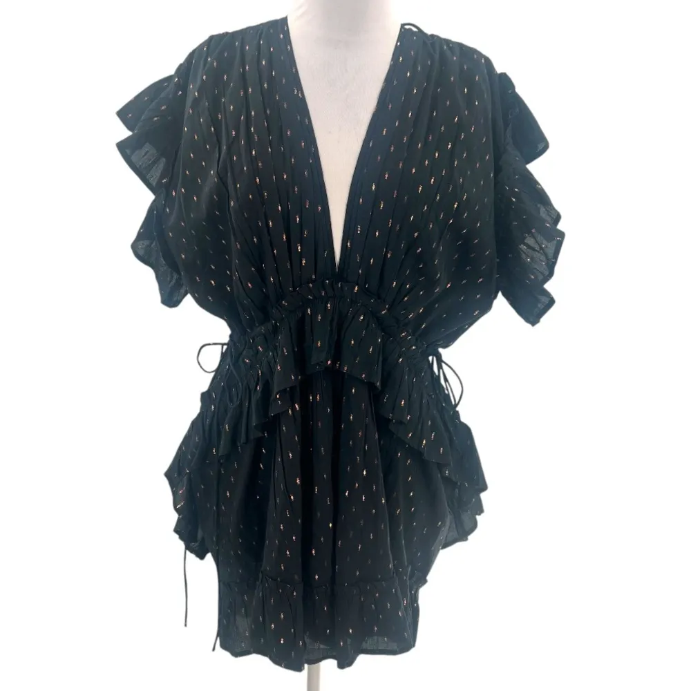 Maria Cher Mariacher Gleam Mini Dress Black Sz L Size L - Image 3