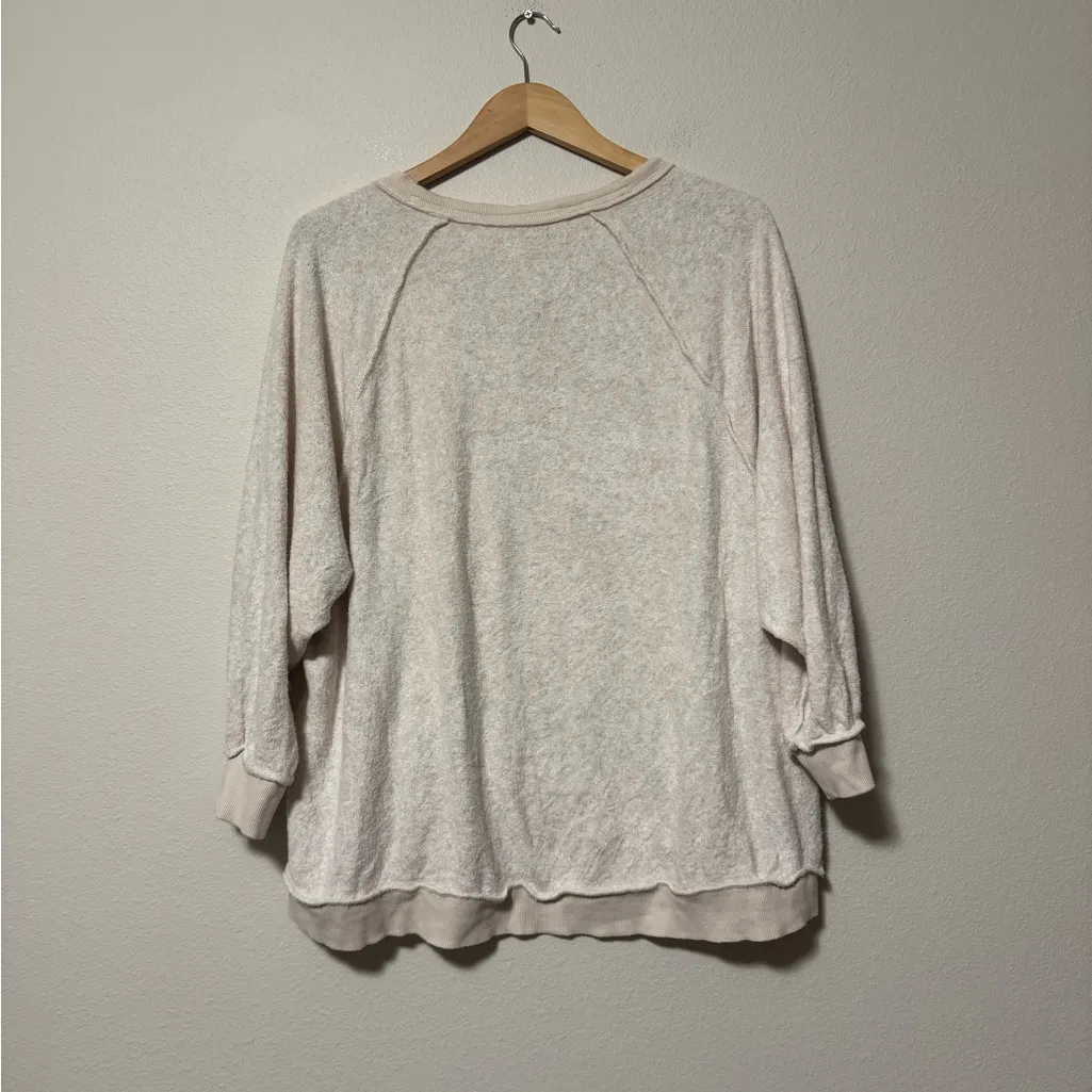 Free People Cream Knit Top - Image 3