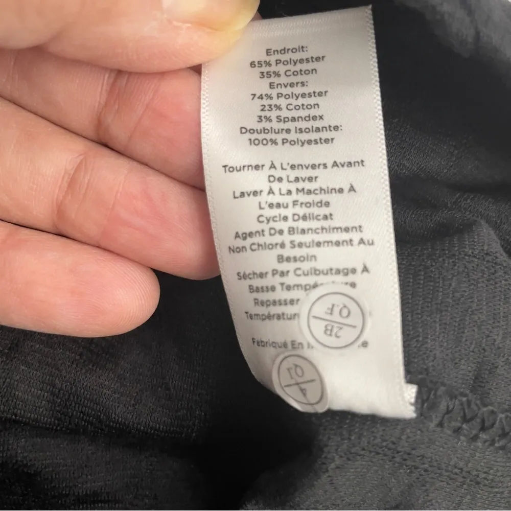 Talbots Black Quilted Double Cloth Mock Neck Sweater 3X, Warm, Fall, Winter - Image 8