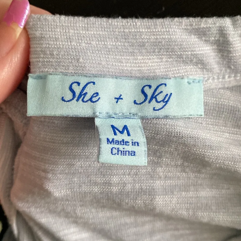 She + Sky Twist Tie Tee - Image 7