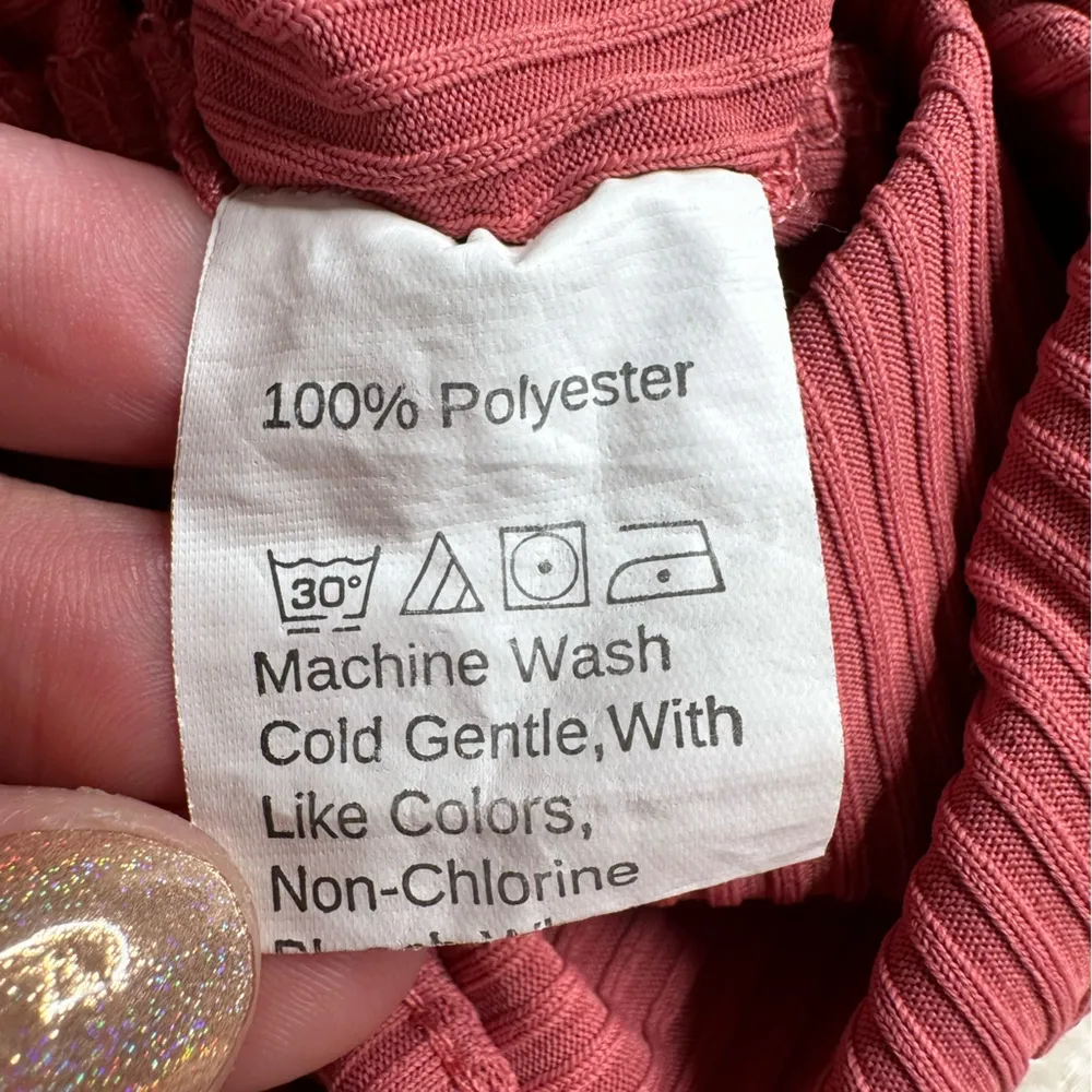 SHEIN Pink Sleeveless Ruched Crop Tank Top - Image 6