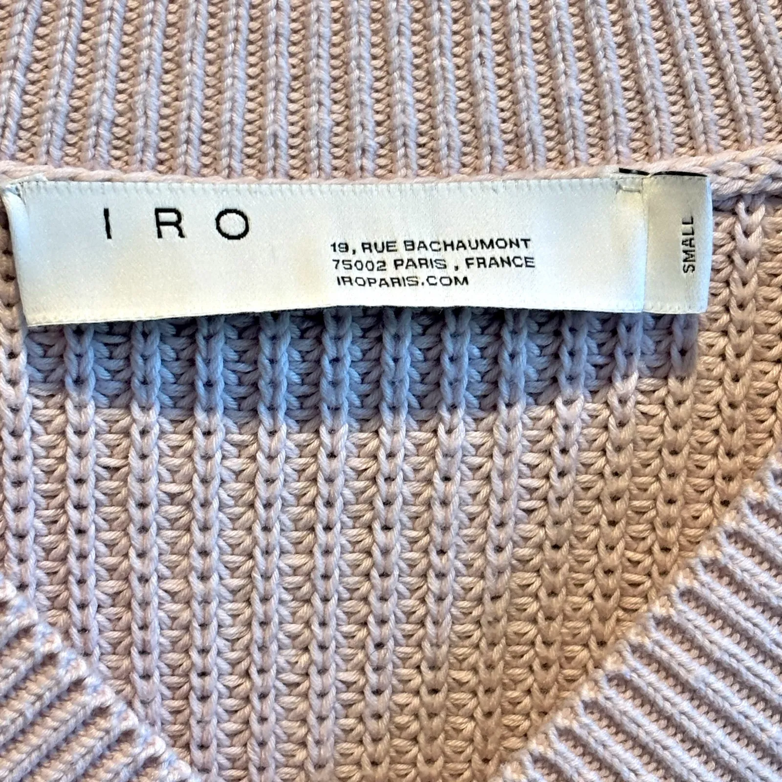 IRO Pale Pink Kiria Sweater - size Small - Image 4