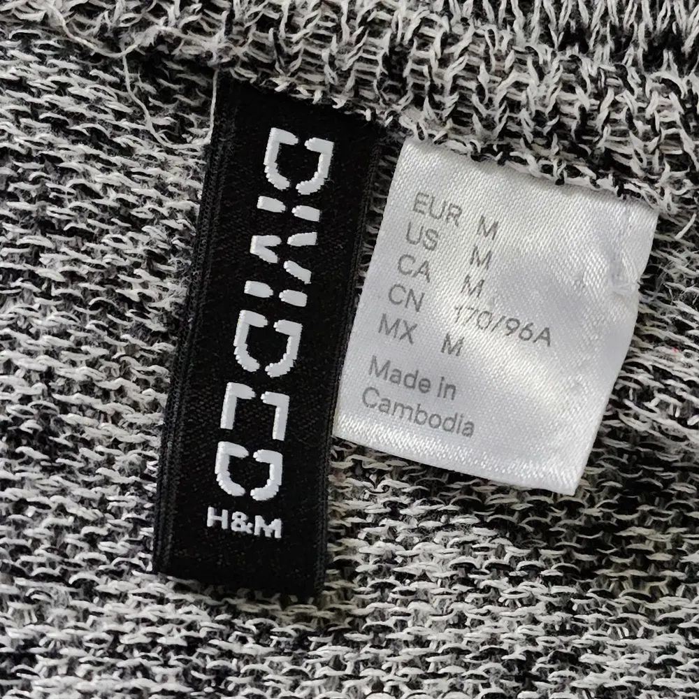Divided H&M Heather Grey Open Front Cardigan Sweater - Image 6
