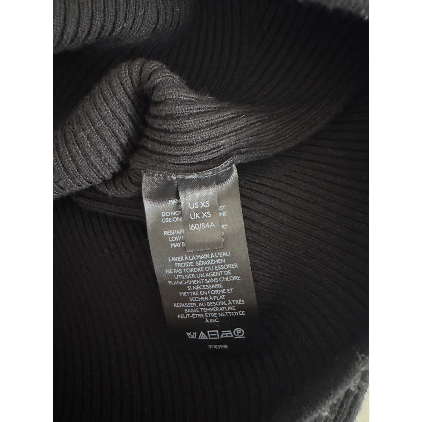 Anthropologie Maeve Turtleneck Sweater Black Size XS - Image 5