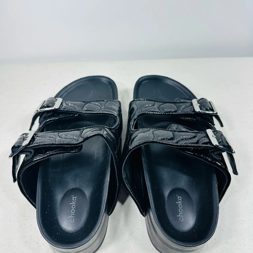 Chooka  Ava Double Buckle Platform Sandal Size 9 - Image 4