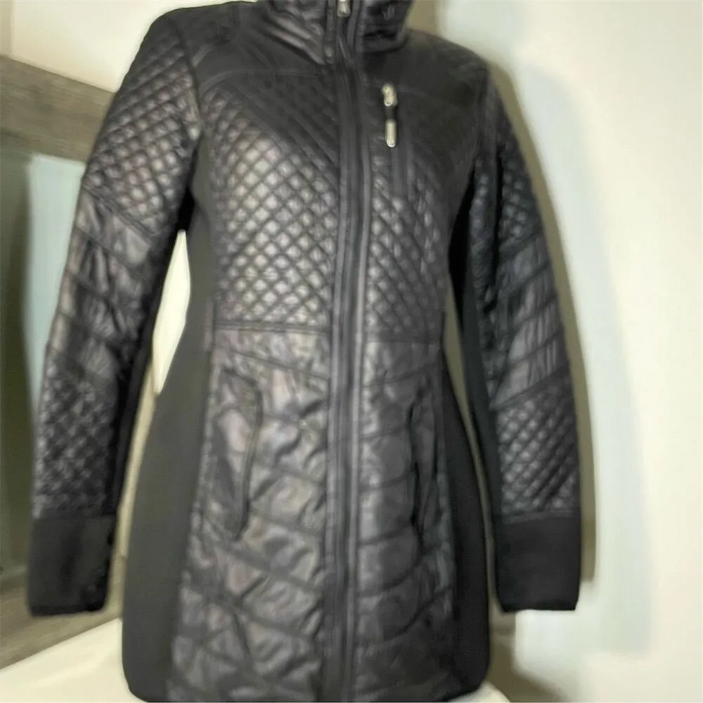 COPY - Michael Kors Women's Quilted Mixed Media Coat Black Size S Winter Casual - Image 5