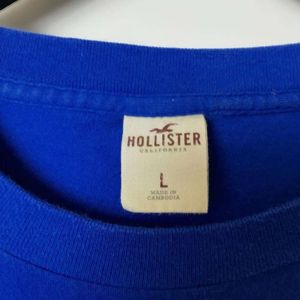Hollister T Shirt Classic Surf Graphic Tee Short Sleeve Cotton Solid Logo L - Image 4