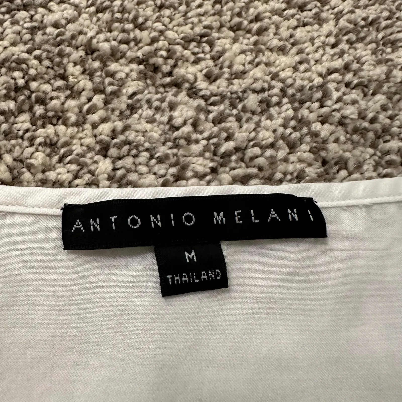 Antonio Melani white cap-sleeve top size M - Image 6