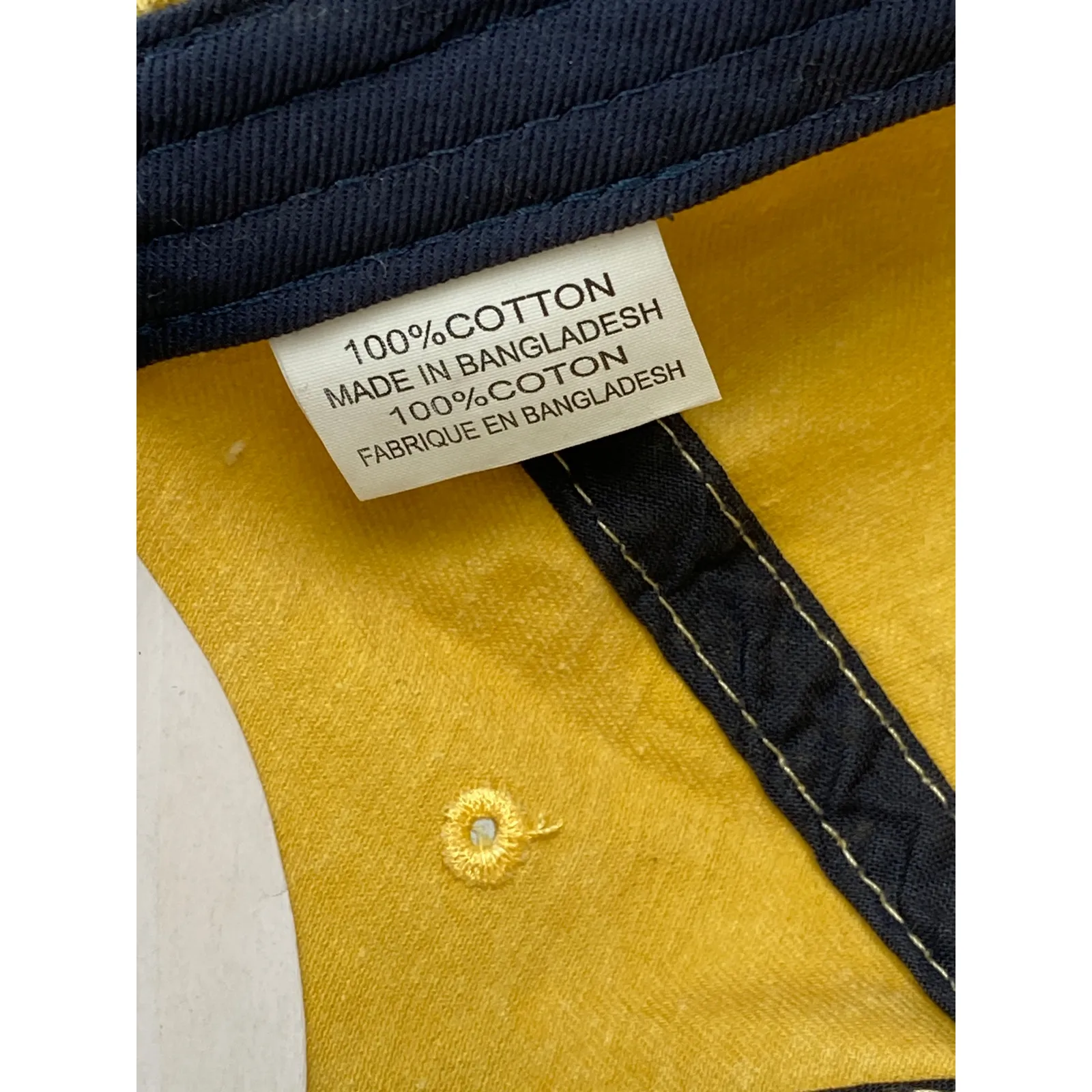 Sundays Women's Yellow Embroidered Logo Adjustable Baseball Cap Hat One Size - Image 3