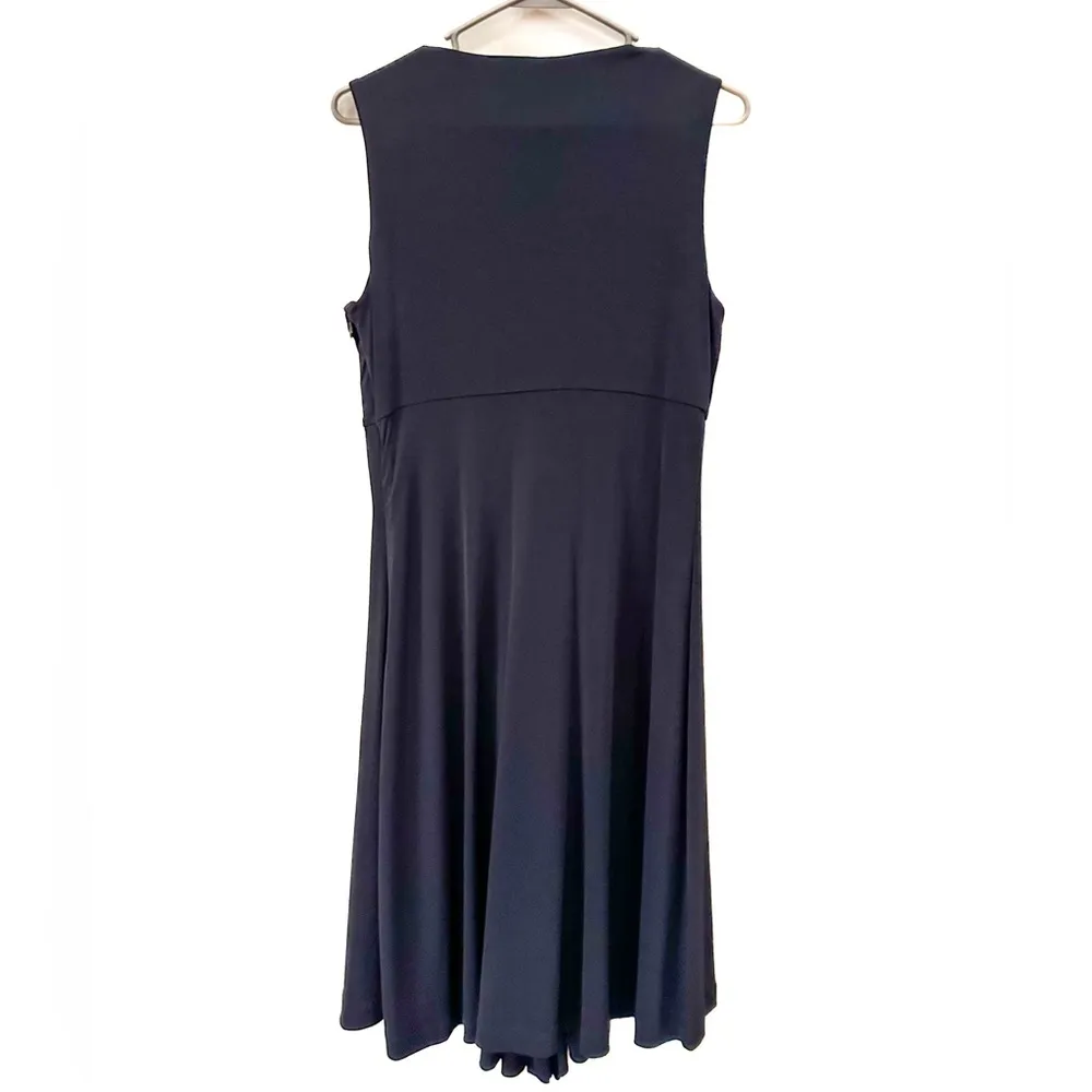 Calvin Klein soft knit, a flattering gathered drape, sleeveless, mid length - Image 6