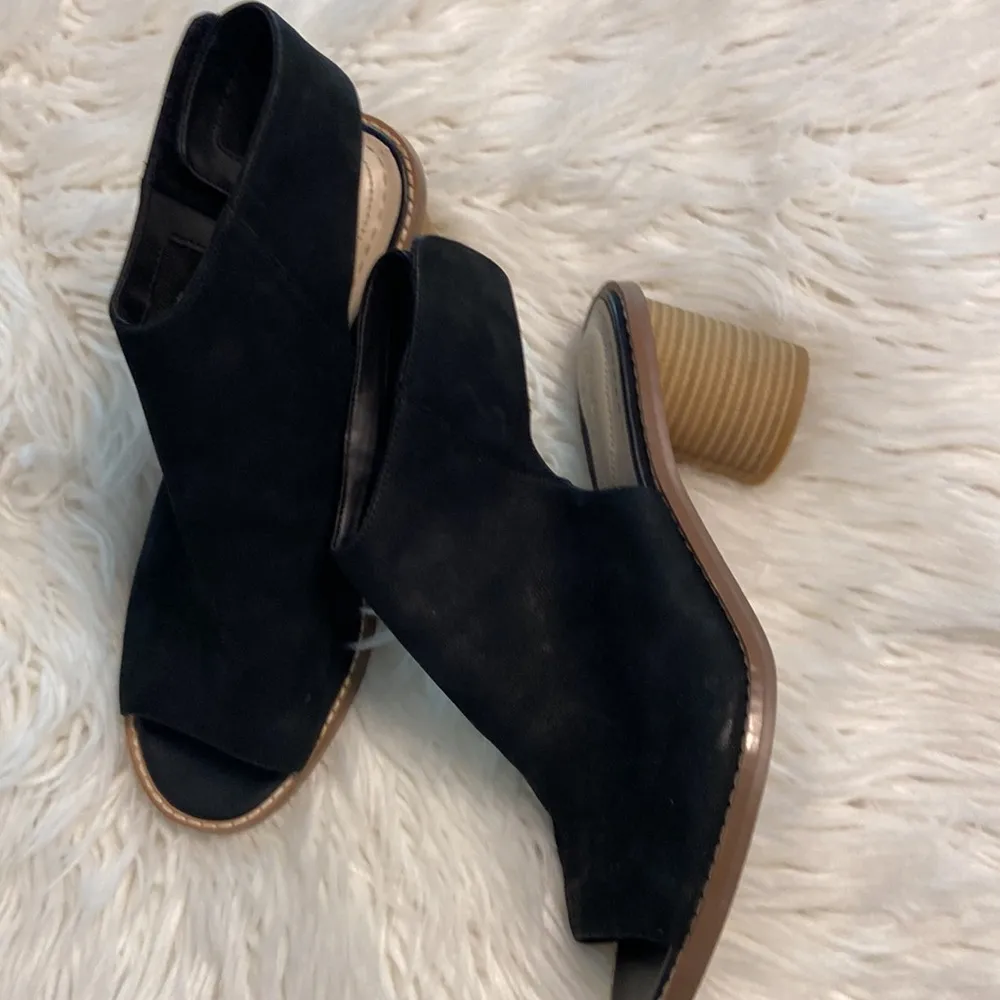 CLARK SOMERSET LEATHER shoes size 9 excellent condition color black - Image 12