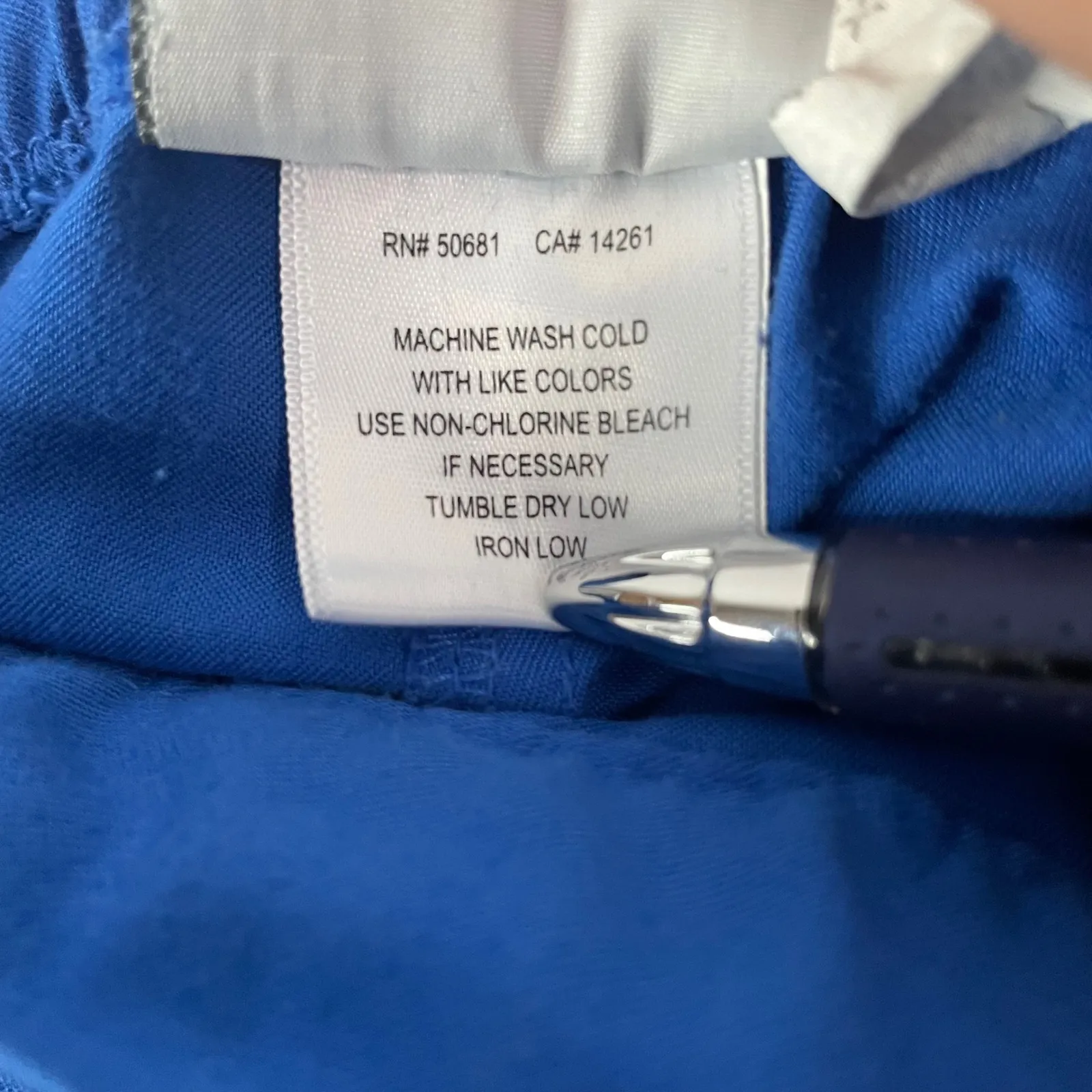 Grey's Anatomy Scrub Pants‎ Drawstring Elastic Waist Blue Medical Sz XSP *Flaw - Image 9