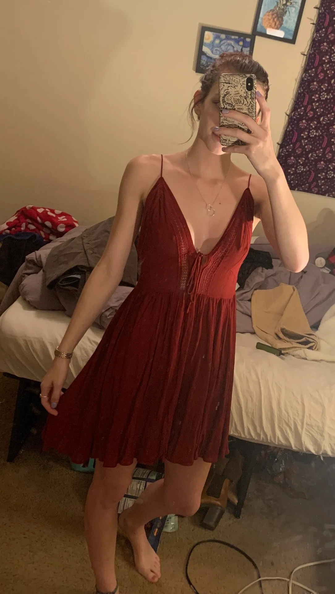 Free People Red Dress - Image 3