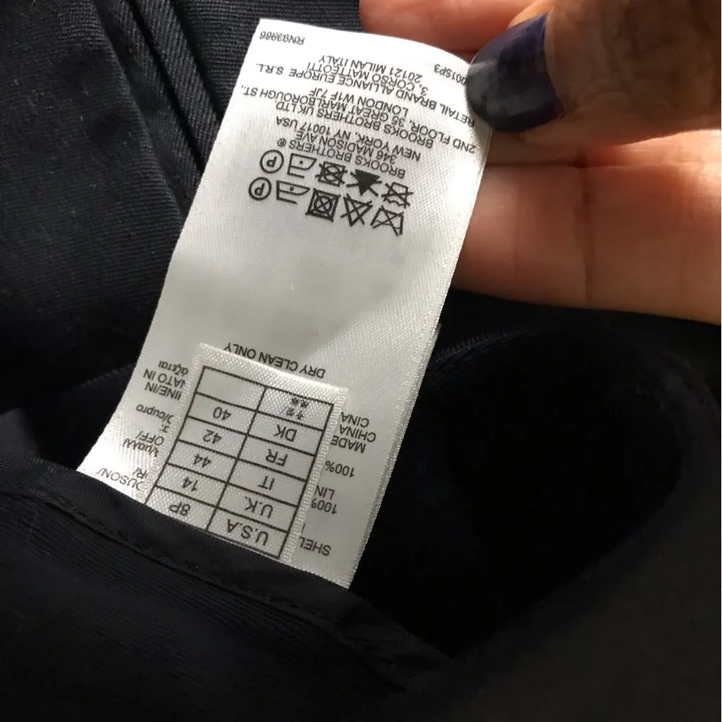 Brooks Brothers  Navy Blue Dress Pants - Image 5