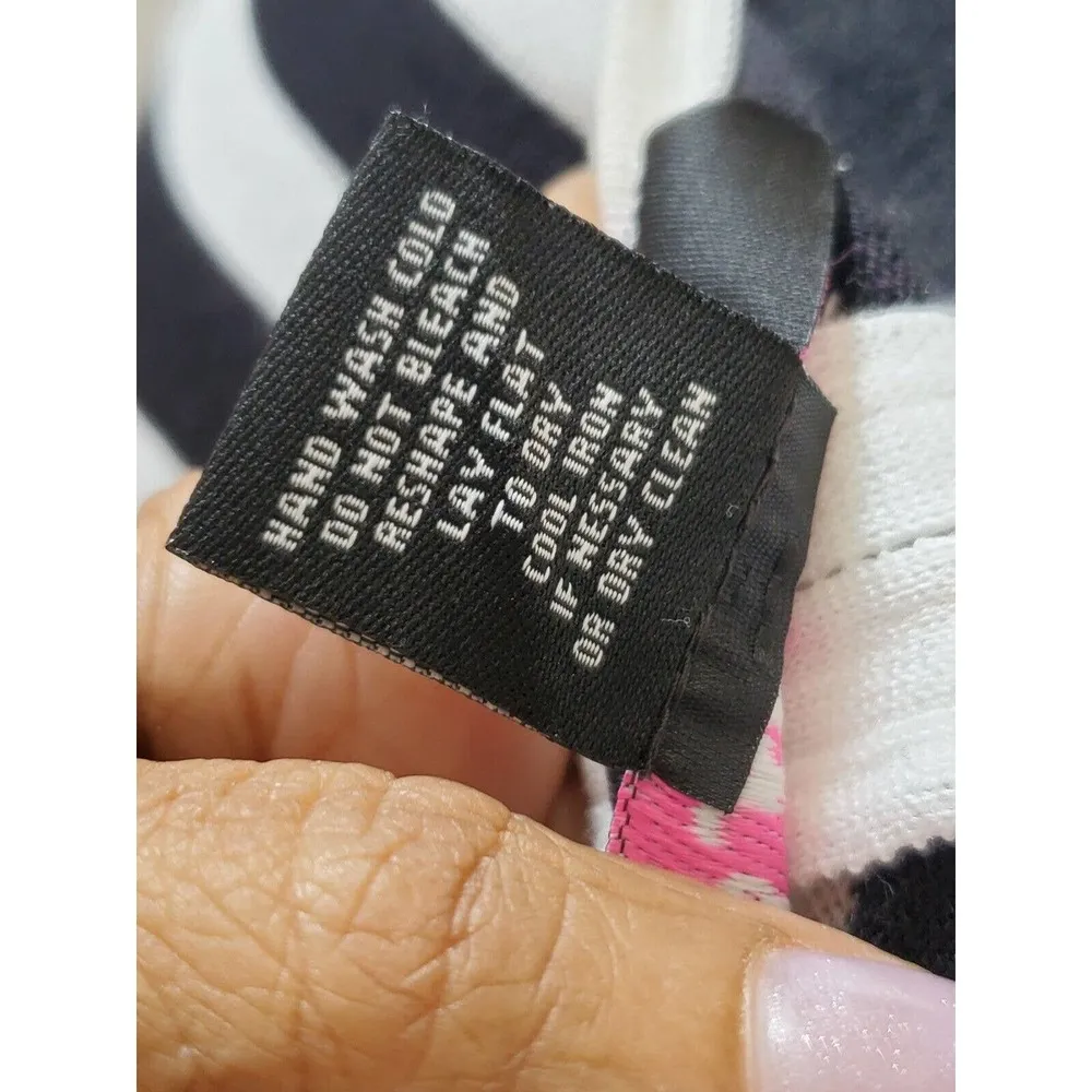 Peck & Peck Womens Multicolor Striped Long Sleeve Round Neck Blouse Top Medium - Image 8