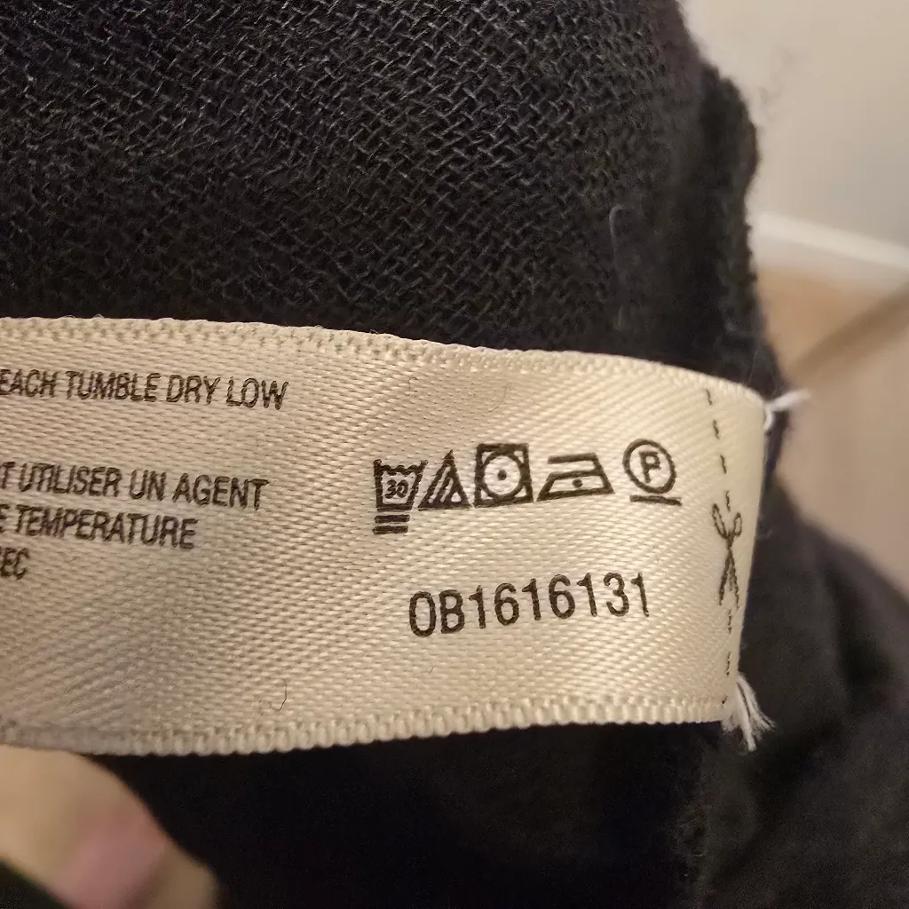 {L} Free People Beach Black Maxi Dress Bell Sleeve Gauze - Image 10