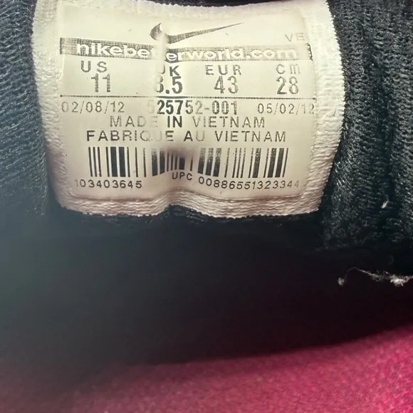 Nike Dual Fusion Run Women‎ 11 Black Sneakers Athleisure Activewear Streetwear - Image 7