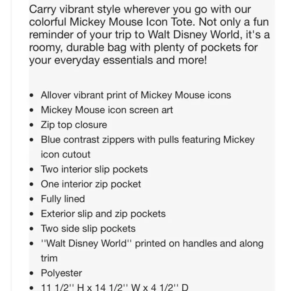 Disney Parks Mickey Mouse Icon Bag Disneyland Travel Diaper Bag Rainbow - Image 16