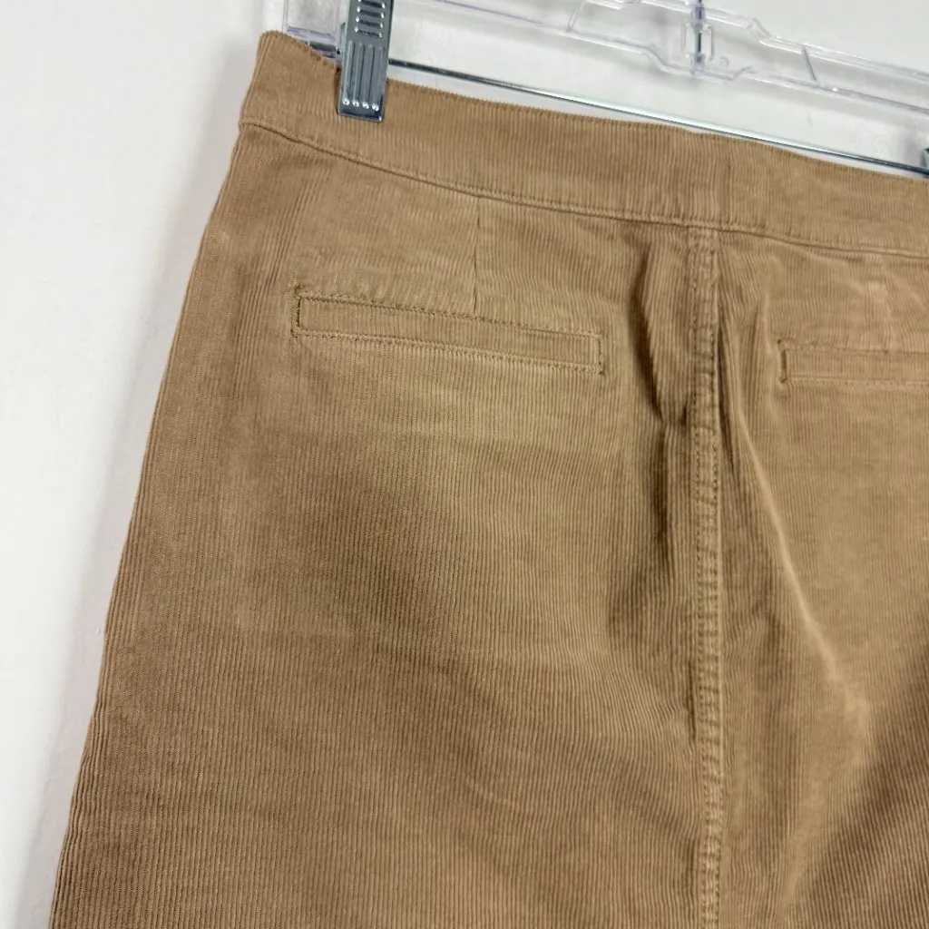 Tory Burch Lucitano Skirt in Beach Wood Corduroy Mini Buttons Size 0 EUC - Image 9