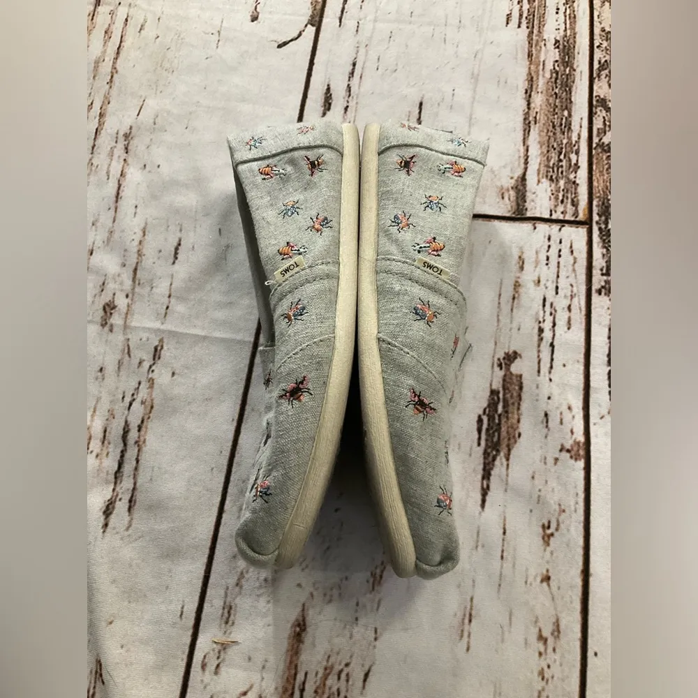 TOMS BUG DRIZZLE EMBROIDERED SLIP ON SHOES - Image 8