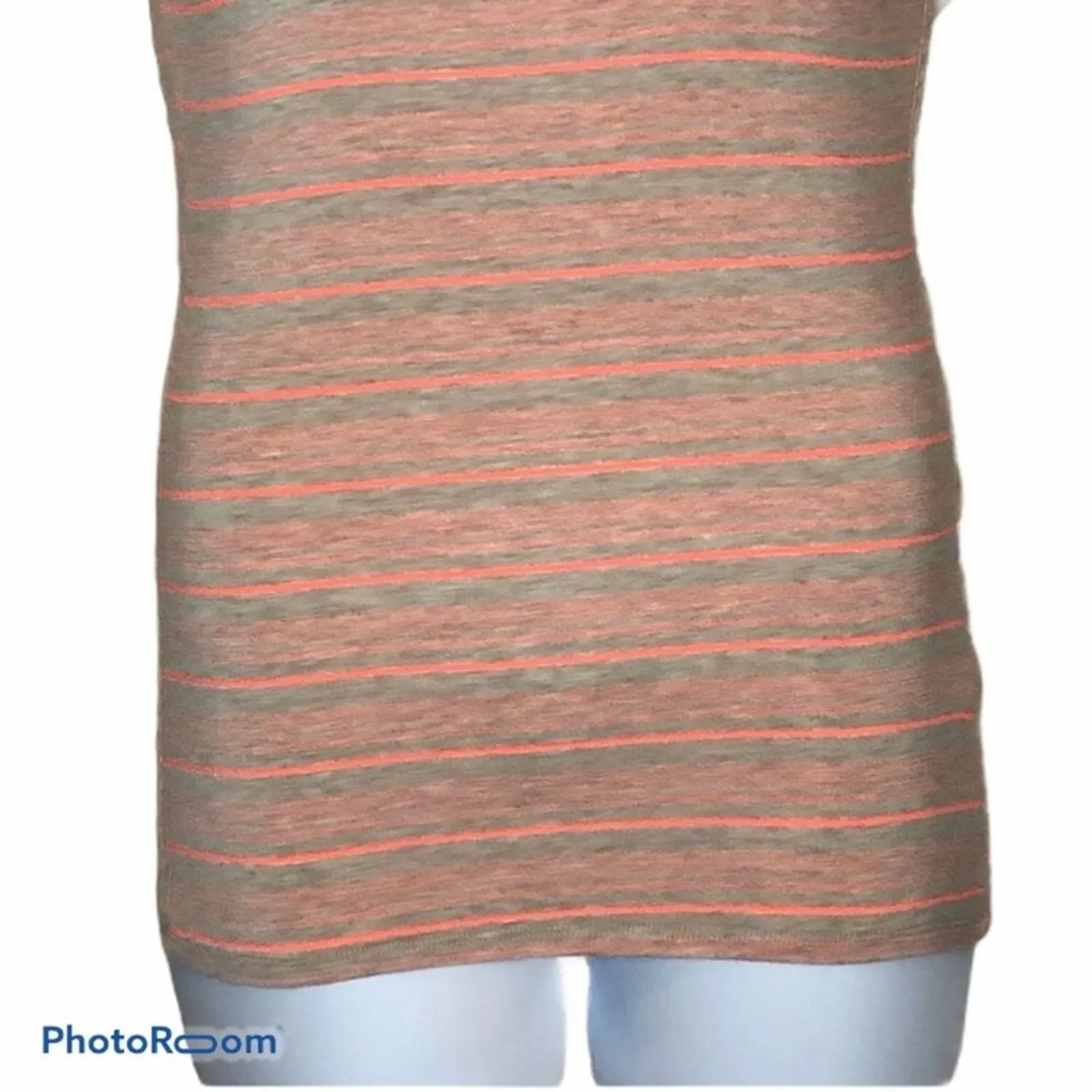 BKE Barbie Pink Striped Halter Tank Top Size Large High Neck Summer - Image 3