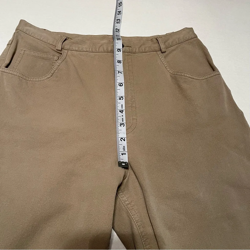 Doncaster Signature Women SZ 8 Khaki Pants Five Pockets‎ Stretch Vintage Classic - Image 5