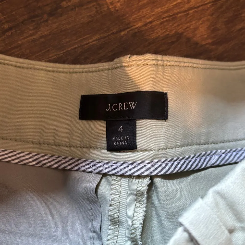 J. Crew Willa Straight-Leg Lightweight Chino Pant in Light Green - size 4 - Image 5